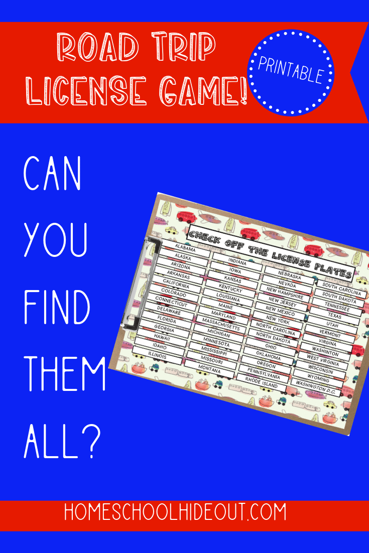 Make your road trip even more fun with this quick and easy license plate game! #freeprintables #roadtrip #kidsinthecar