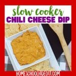 Simple Crockpot Chili Cheese Dip