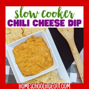 Looking for a super quick and easy Crockpot Chili Cheese Dip? This one is as yummy as it is easy.