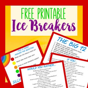 Ice Breakers For Kids With Free Printables Homeschool Hideout