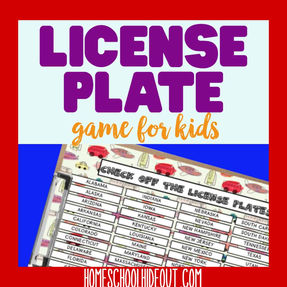 Make your road trip even more fun with this quick and easy license plate game! #freeprintables #roadtrip #kidsinthecar
