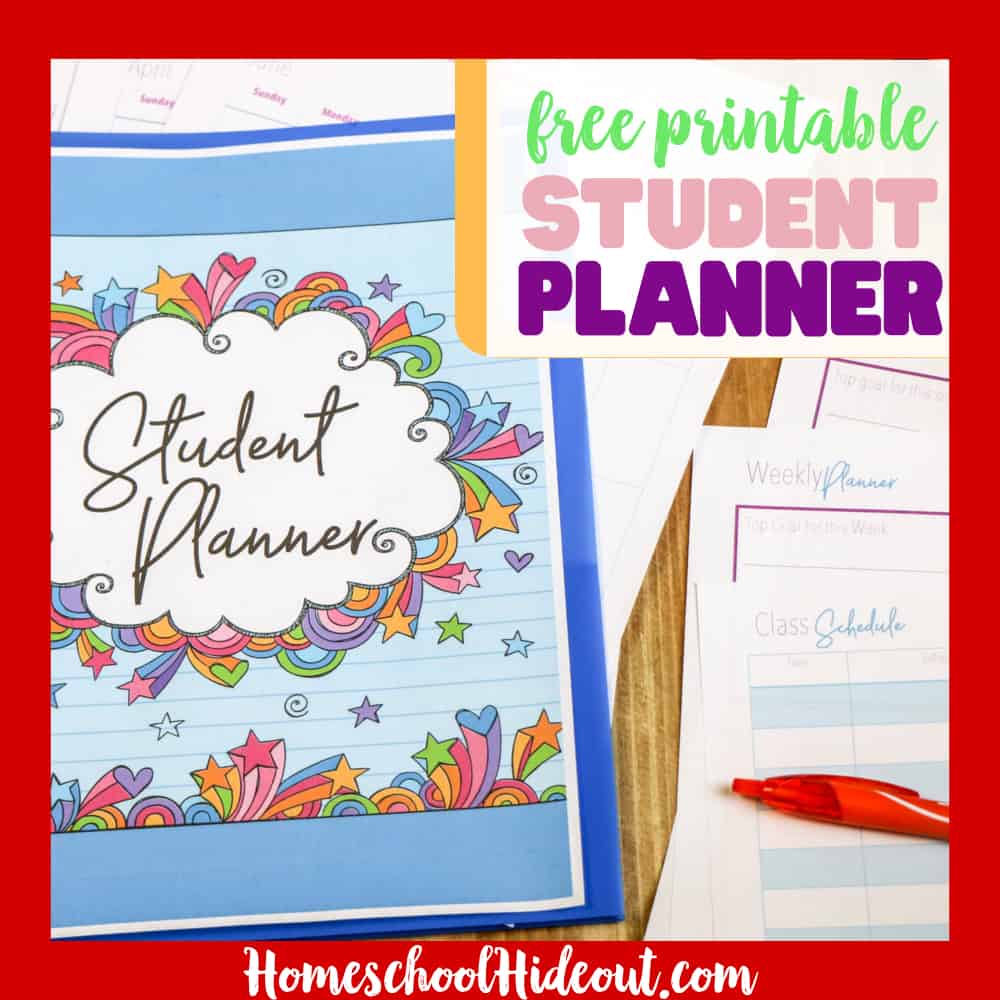 This is AWESOME! This printable student planner for homeschoolers has given my daughter the independence she needed this year!