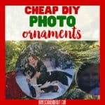 Cheap DIY Photo Ornaments