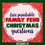 Free Printable Family Feud Christmas Questions