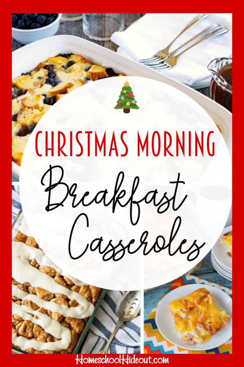 These easy Christmas morning breakfast casseroles make Christmas morning a breeze! I love not having to work hard on Christmas morning, while everyone waits for me to cook! Pop these in the oven and breakfast will be ready once we're done opening gifts! #christmas #morning #casserole