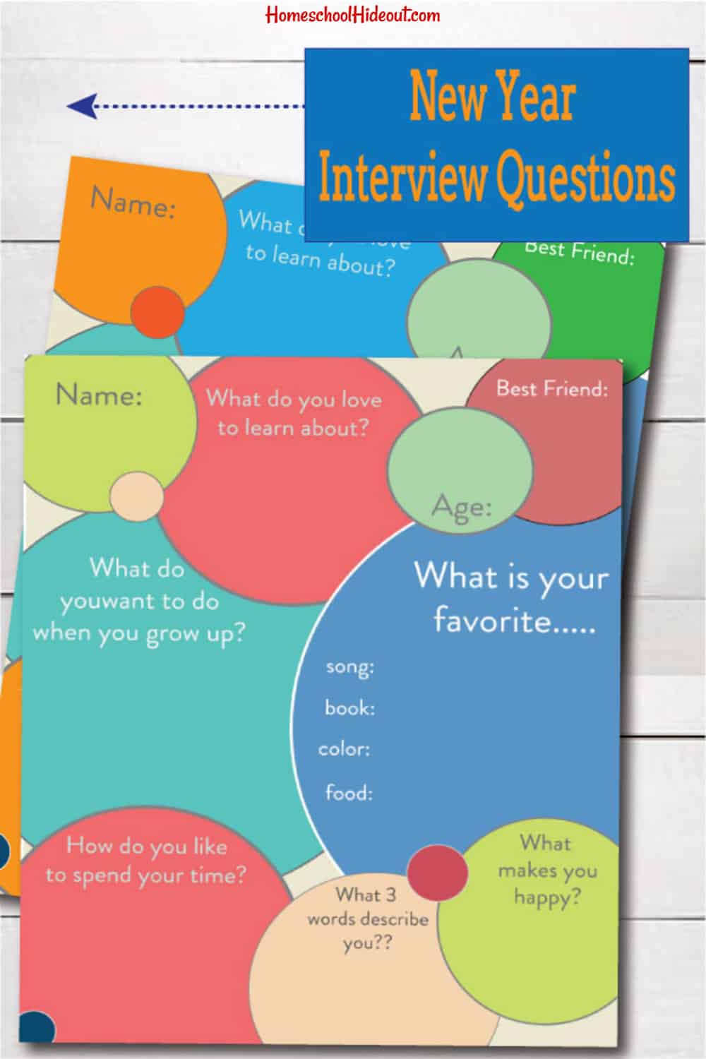 It's so much fun to do these! 2020 New Year Interview for kids, we're so making this a tradition. #newyears #kidsactivities #freeprintables