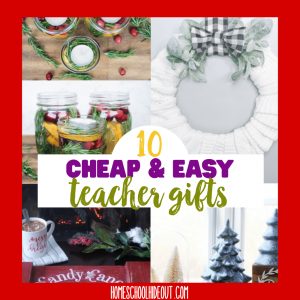 If you're looking for cheap DIY gifts for teachers, check out these ideas! Simple enough for kids and teachers ACTUALLY love them! #teachergifts #handmade #Christmas #cheap #gift
