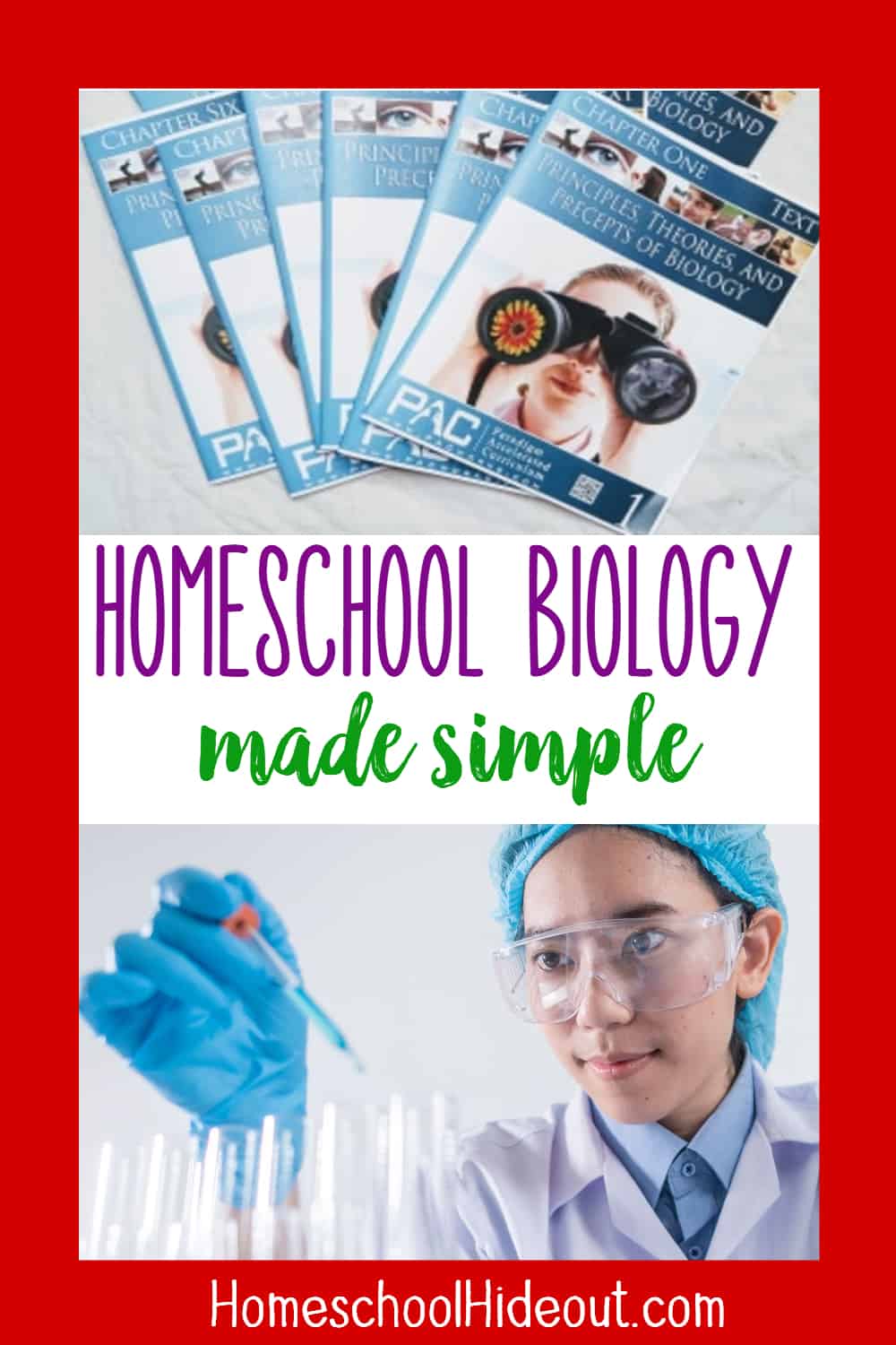 Wondering how to homeschool biology? PAC does all the work for you! And, kids LOVE it. #homeschool #science #biology
