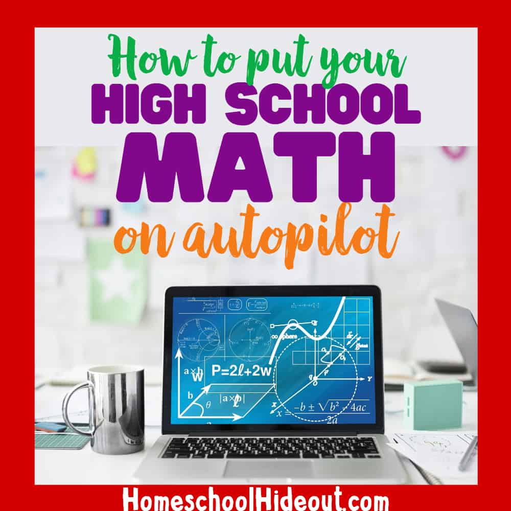 Put your high school math on autopilot with live online classes with Mr. D Math! #homeschooling #highschool #onlinelearning #onlineclasses #math #mrdmath
