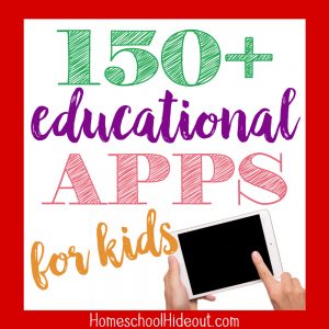 Over 150+ educational apps for kids are ready and waiting to download! From math to physics, there's something for everyone. The best part is, the games are FUN so kids will actually ENJOY learning!