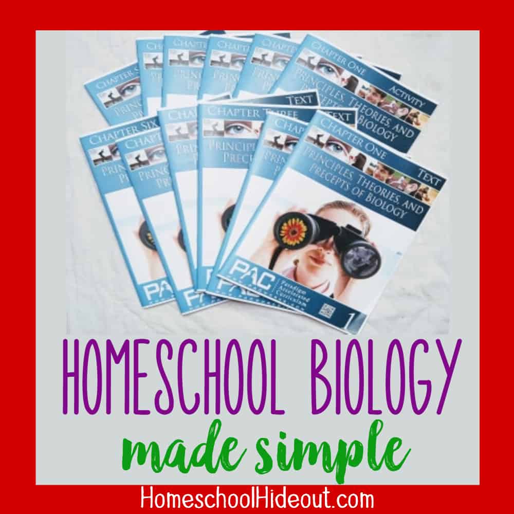Wondering how to homeschool biology? PAC does all the work for you! And, kids LOVE it. #homeschool #science #biology