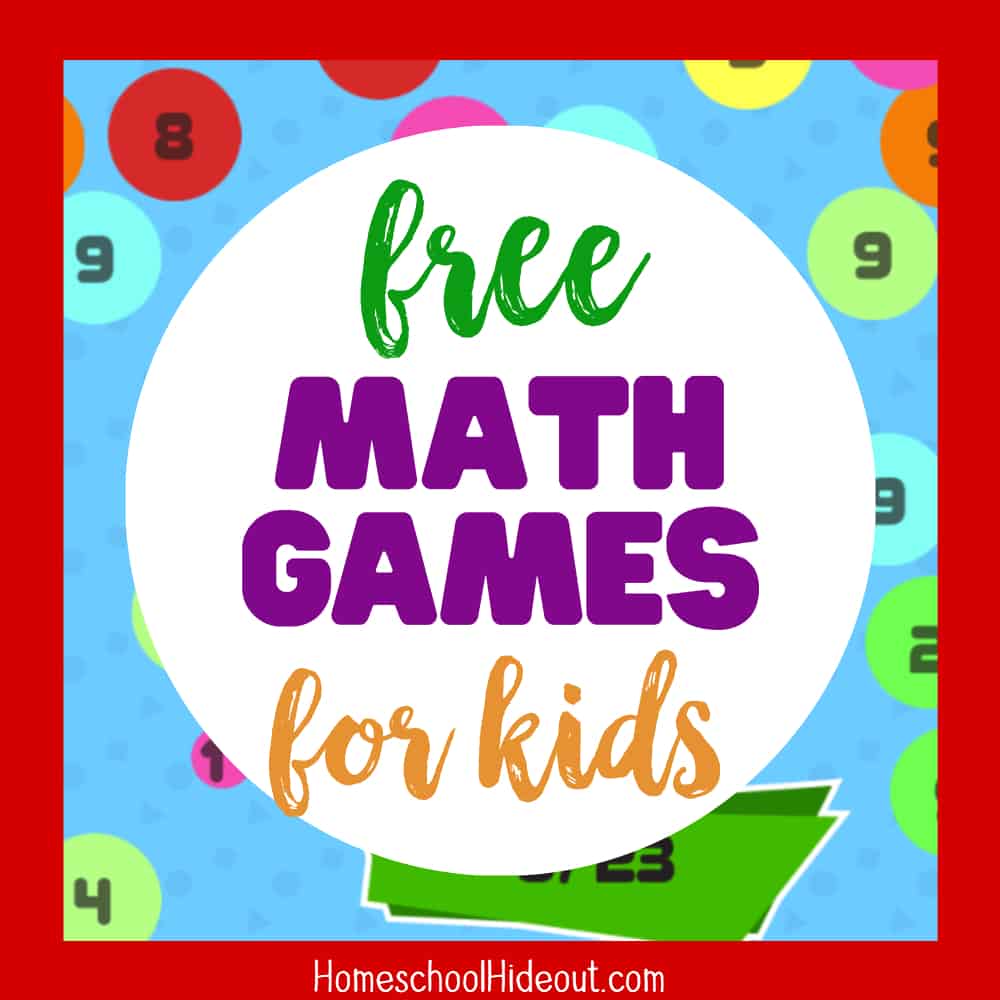 Tons of fun and free math games for kids is just what we need to keep our kiddos sharp this summer! #homeschoolers #math #onlinegames #online #learning