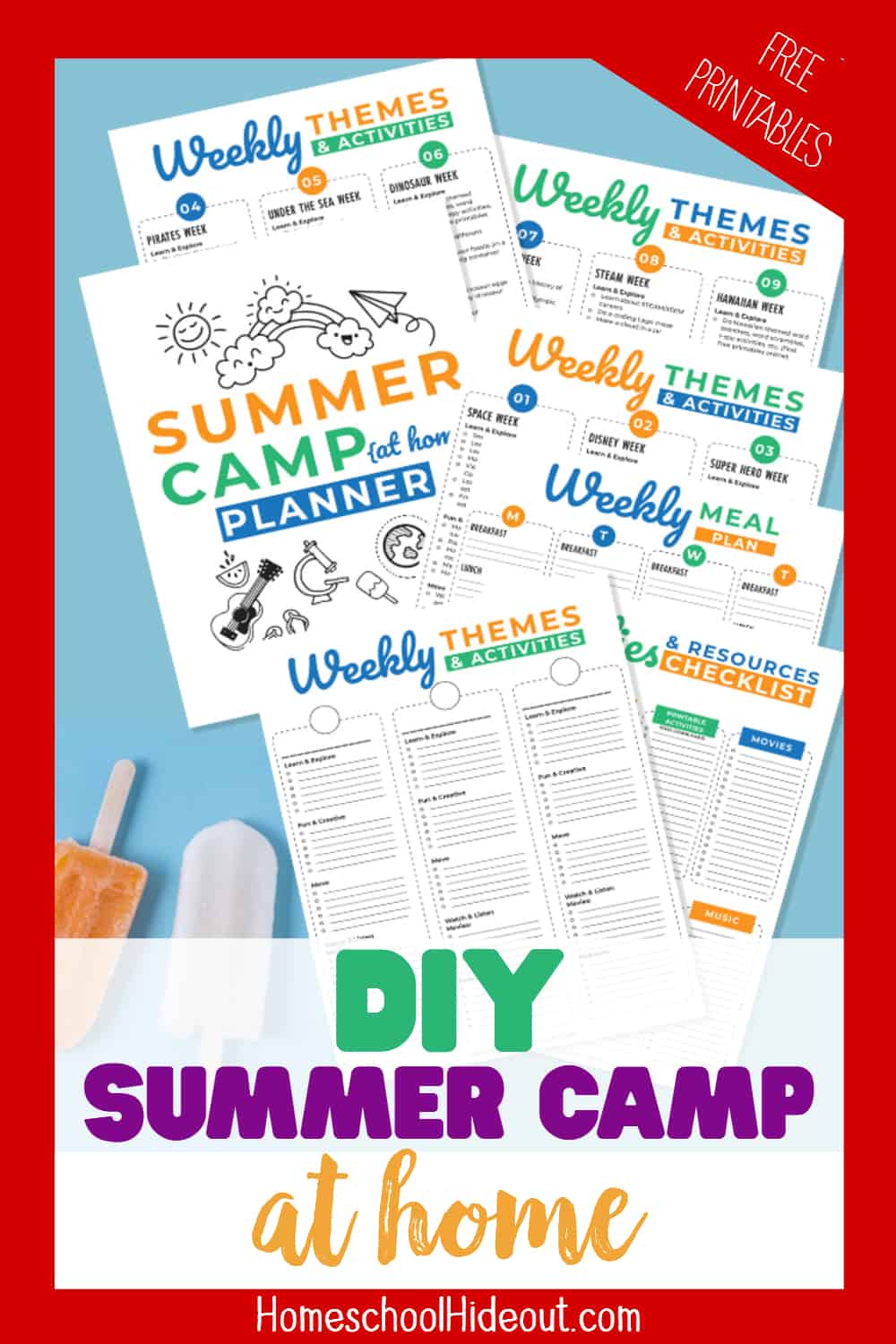 This is the next best thing to sending the kids away for the summer: DIY Summer Camp at home! These ideas are perfect for all ages and all the planning is done for me!