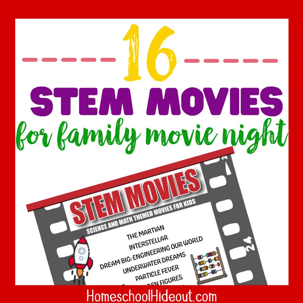 This list of science and STEM movies for kids is just what our family movie night needs! Kid-friendly, clean and inspirational movies that are perfect for all ages!