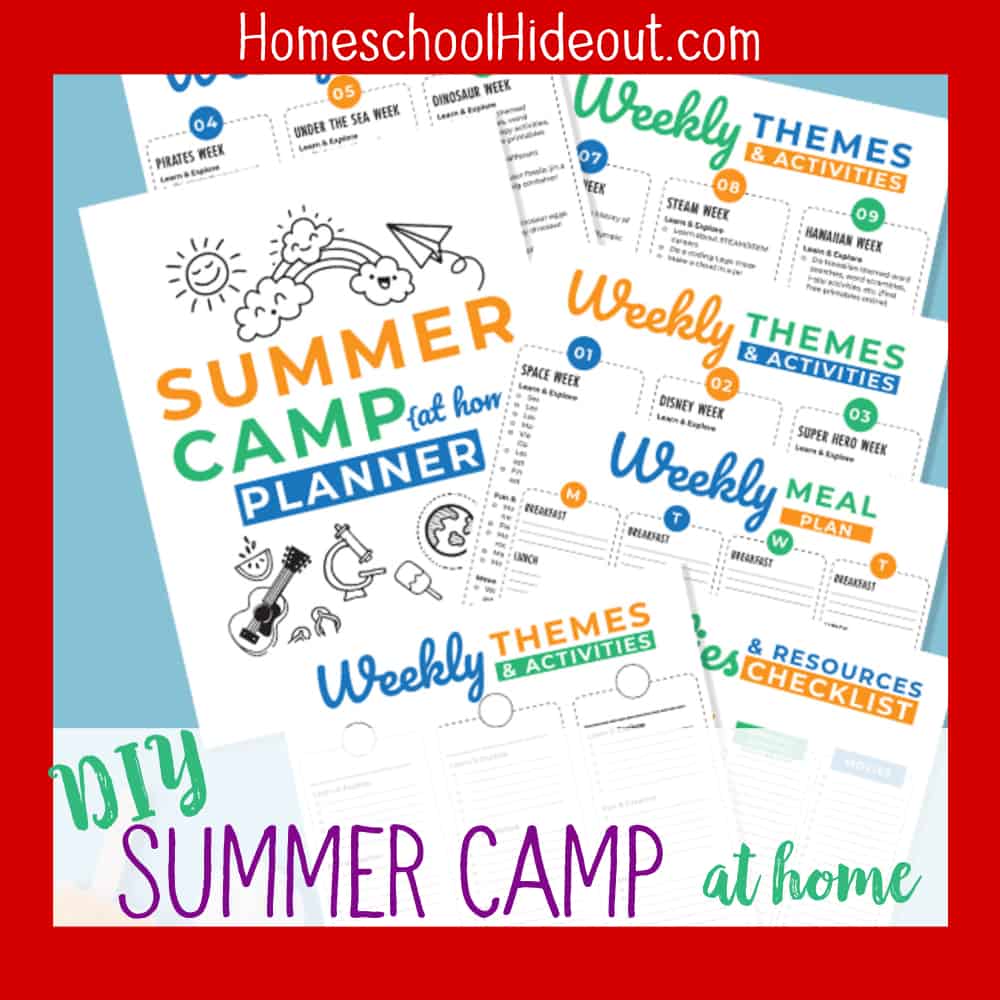 This is the next best thing to sending the kids away for the summer: DIY Summer Camp at home! These ideas are perfect for all ages and all the planning is done for me!