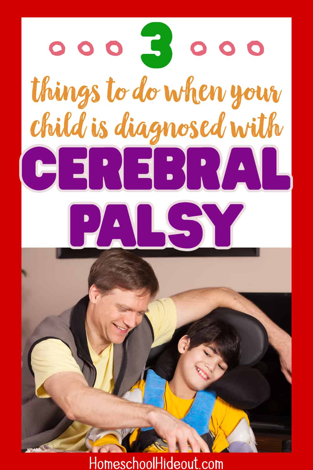 Having a child diagnosed with Cerebral Palsy is stressful but these tips are super helpful! Just need to remember to do them!