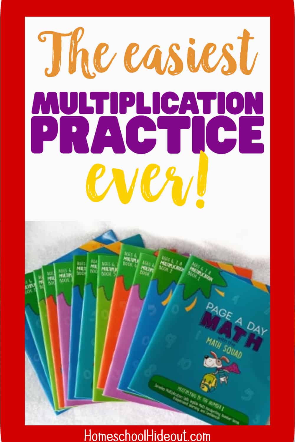 Page a Day Math offers the best multiplication worksheets for us! They're colorful and fun. The kids love them and I love how simple they are!