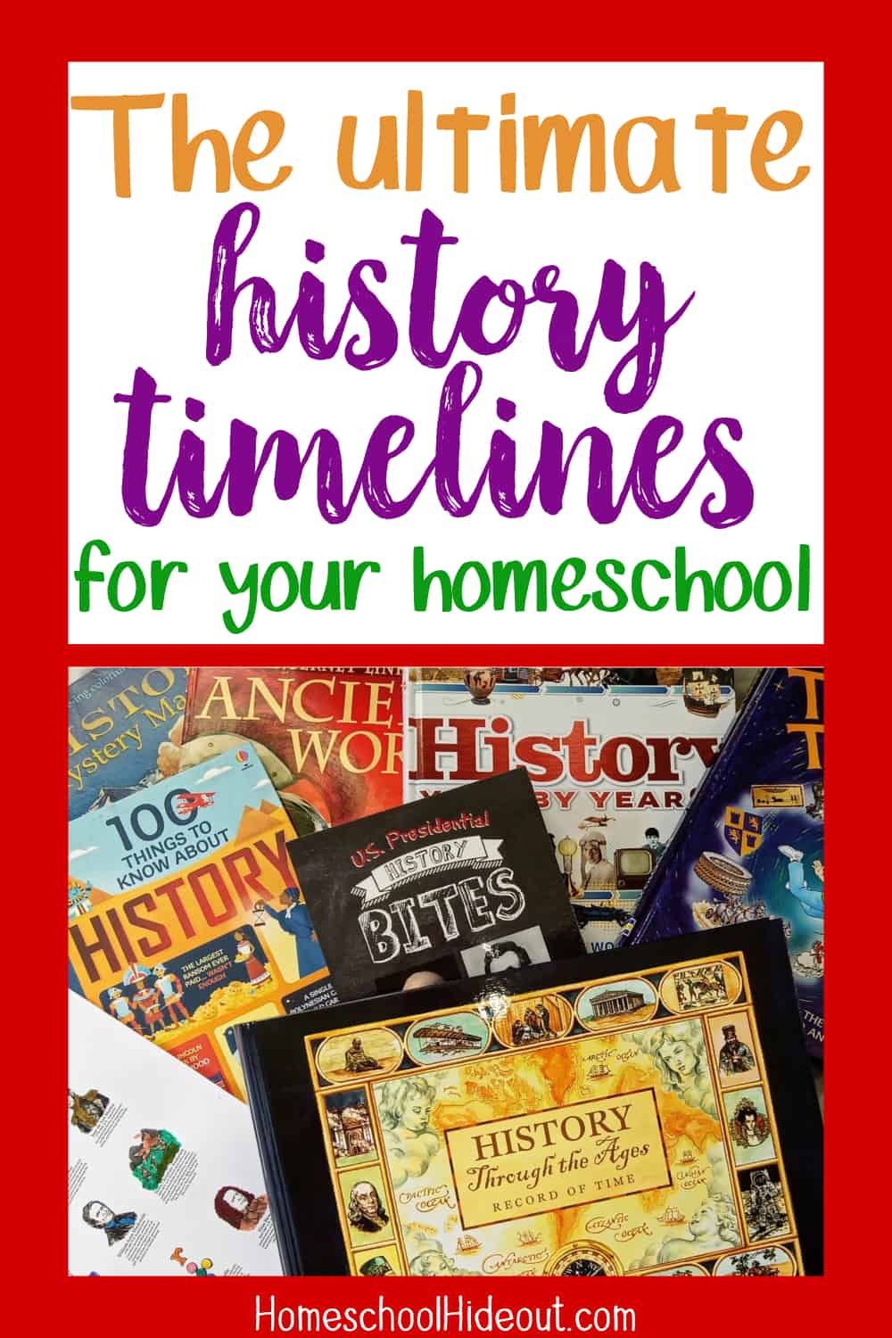 If you're looking for a hands-on history timeline that allows you to flexiblity and encourages learning, you can't miss Home School in the Woods!
