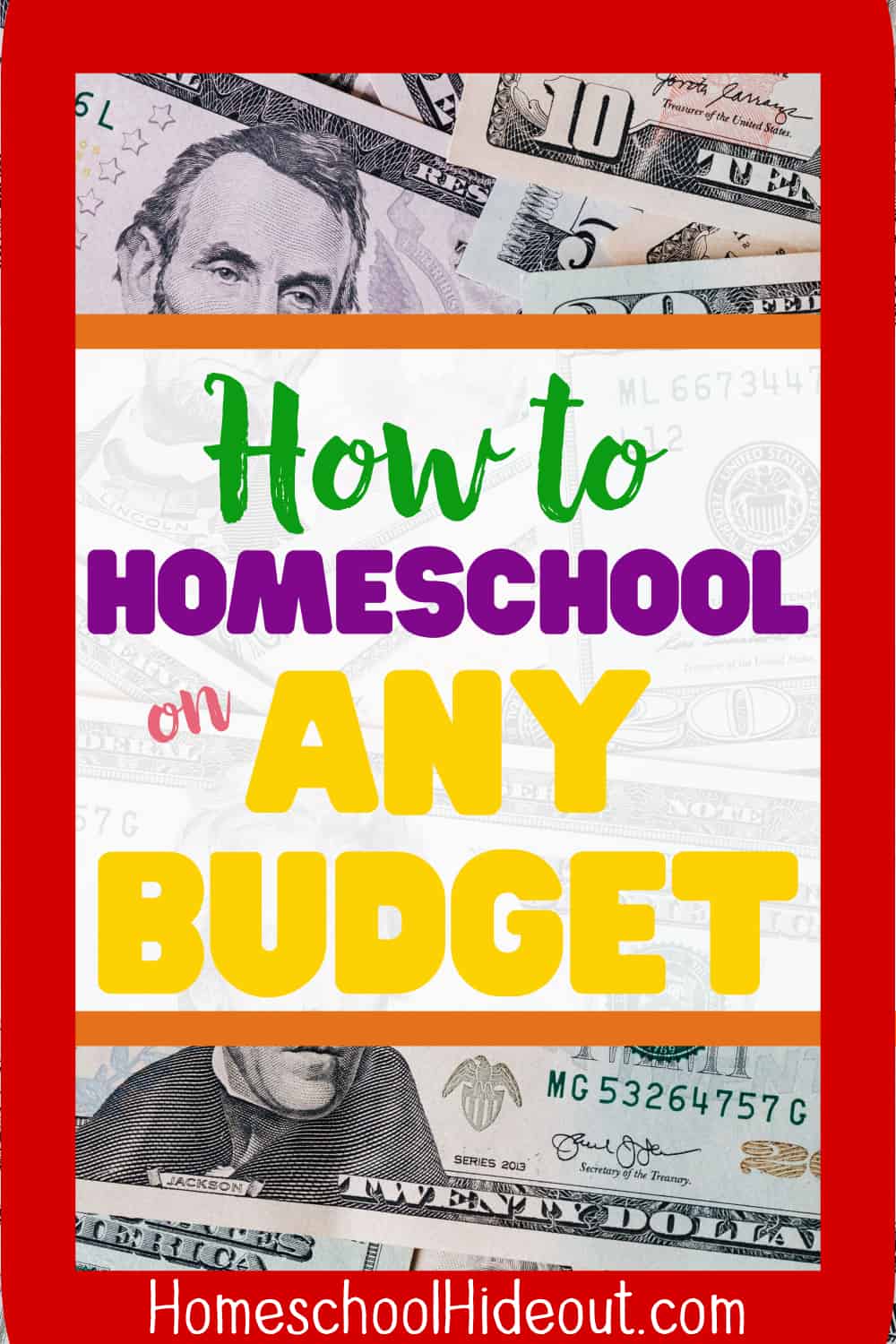 You don't have to be rich! You can homeschool on any budget, whether big or small. We've done it as a family of 5 living on less than $30,000 a year!
