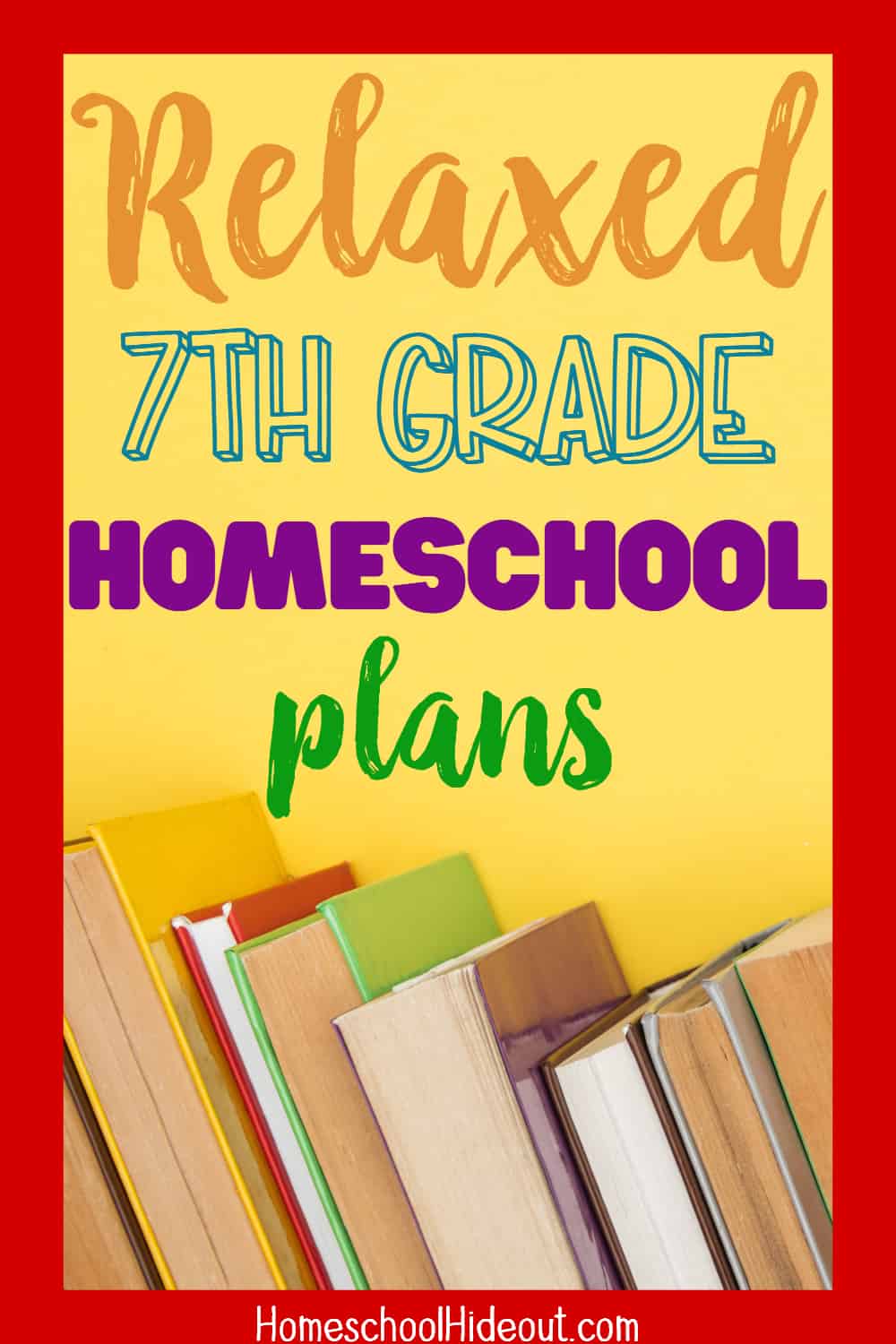 These 7th grade homeschool plans are relaxed and realistic! I'm excited to try out some of these ideas.