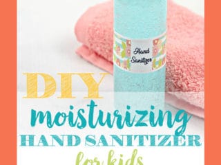 If you're sick of dry, cracked hands but want to stay safe, this DIY moisturizing hand sanitizer is exactly what you need! Perfect for kids, too! #handsanitizer #Covid-19 #washyourhands #DIY #DIYbeauty