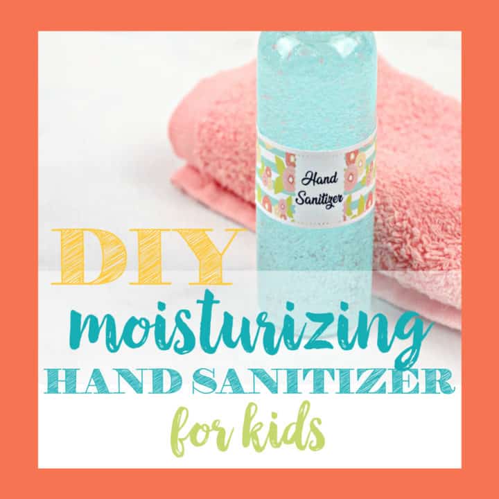 If you're sick of dry, cracked hands but want to stay safe, this DIY moisturizing hand sanitizer is exactly what you need! Perfect for kids, too! #handsanitizer #Covid-19 #washyourhands #DIY #DIYbeauty