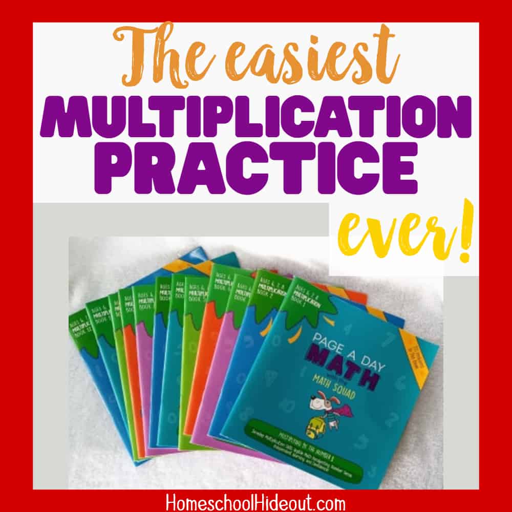 Page a Day Math offers the best multiplication worksheets for us! They're colorful and fun. The kids love them and I love how simple they are!