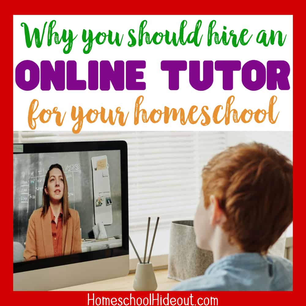 Hiring online tutors for your homeschool can be a game-changer! If you don't feel confident, it's totally okay to pass the responsibility off to someone who specializes in the topic!