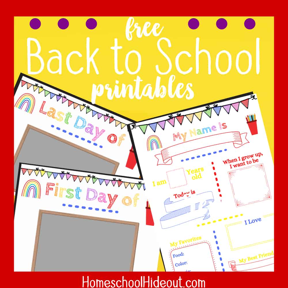 These free Back to School printables for photos are just what I was looking for! Documenting this moment in time was a breeze with these freebies!
