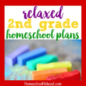 These relaxed 2nd grade homeschool plans are perfect for small attention spans!