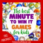 These are the most hilarious Minute to Win It games for kids! Kept us laughing ALL NIGHT!