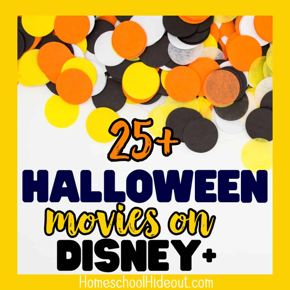 I'm totally gonna binge watch these Halloween movies on Disney+! So many oldies and so many I've never seen! I printed off the list and am hanging it on the fridge!