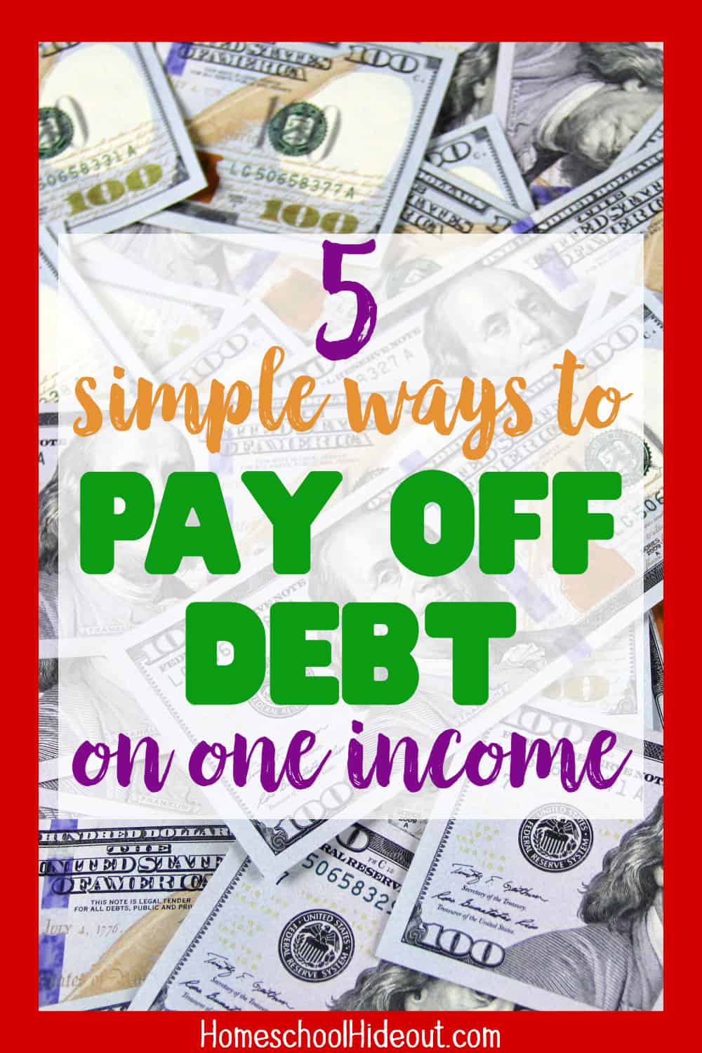 I thought it was impossible to pay of debt on one income but with these tips, I can actually do it! #4 is my favorite!!!
