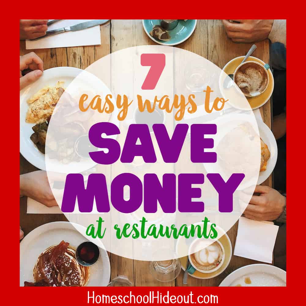 Love these ideas to help me save money at restaurants! #4 is my very favorite!