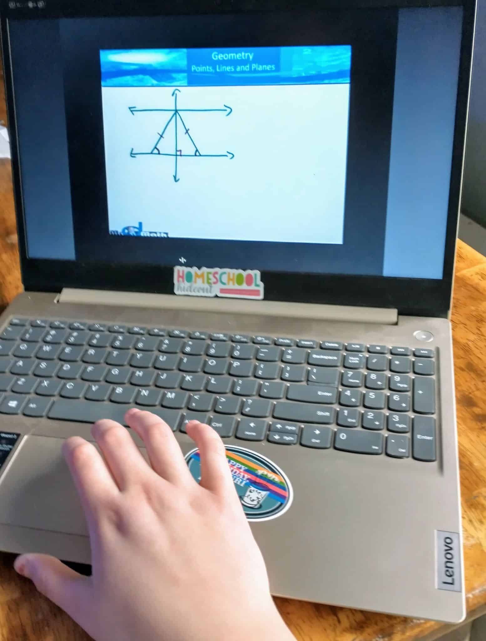 Teaching geometry with Mr. D Math is the best decision I've made! It took out all the chaos of our homeschool days!