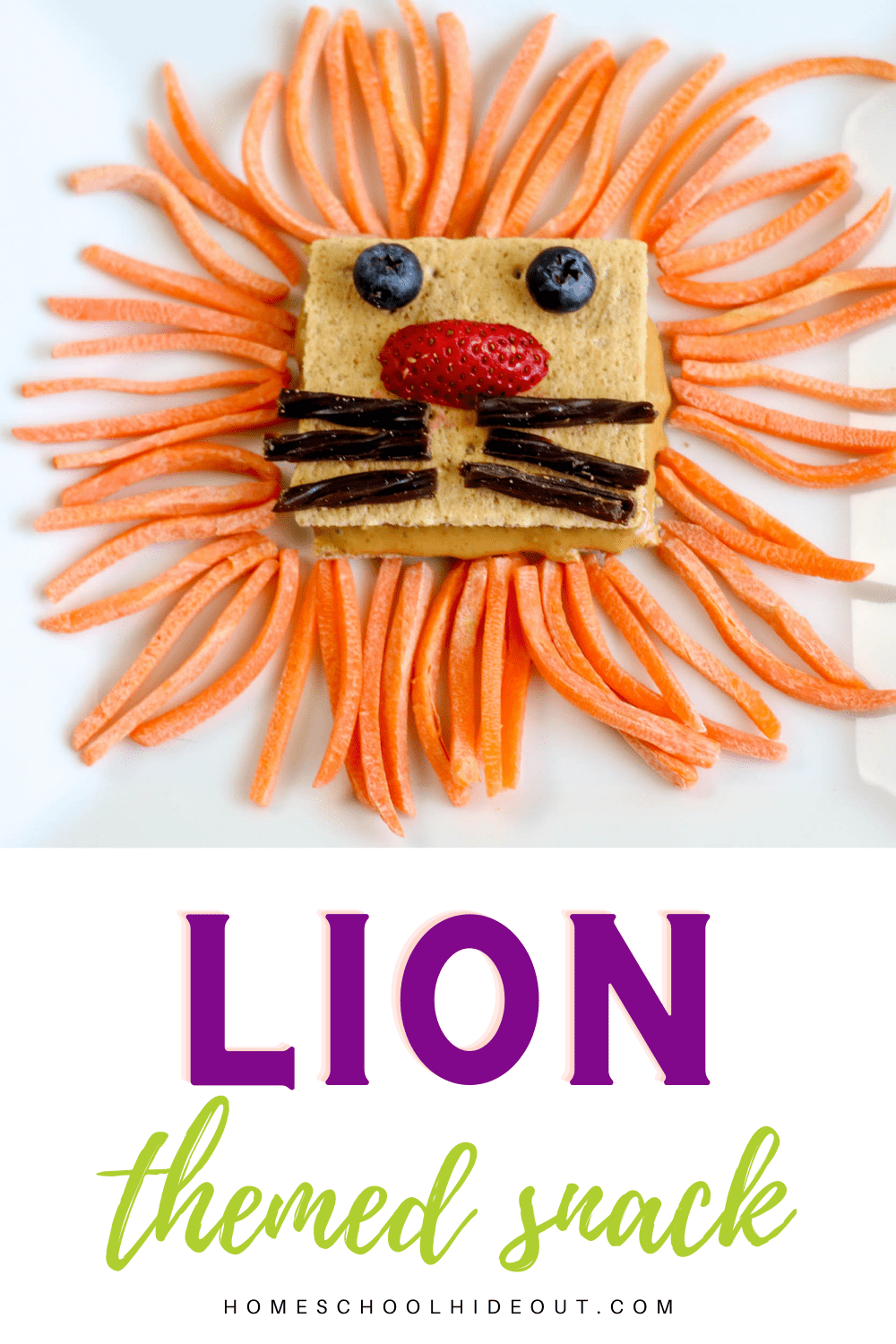 I love this lion themed snack! It's easy to whip up and goes great with so many of our crafts, activities and unit studies!