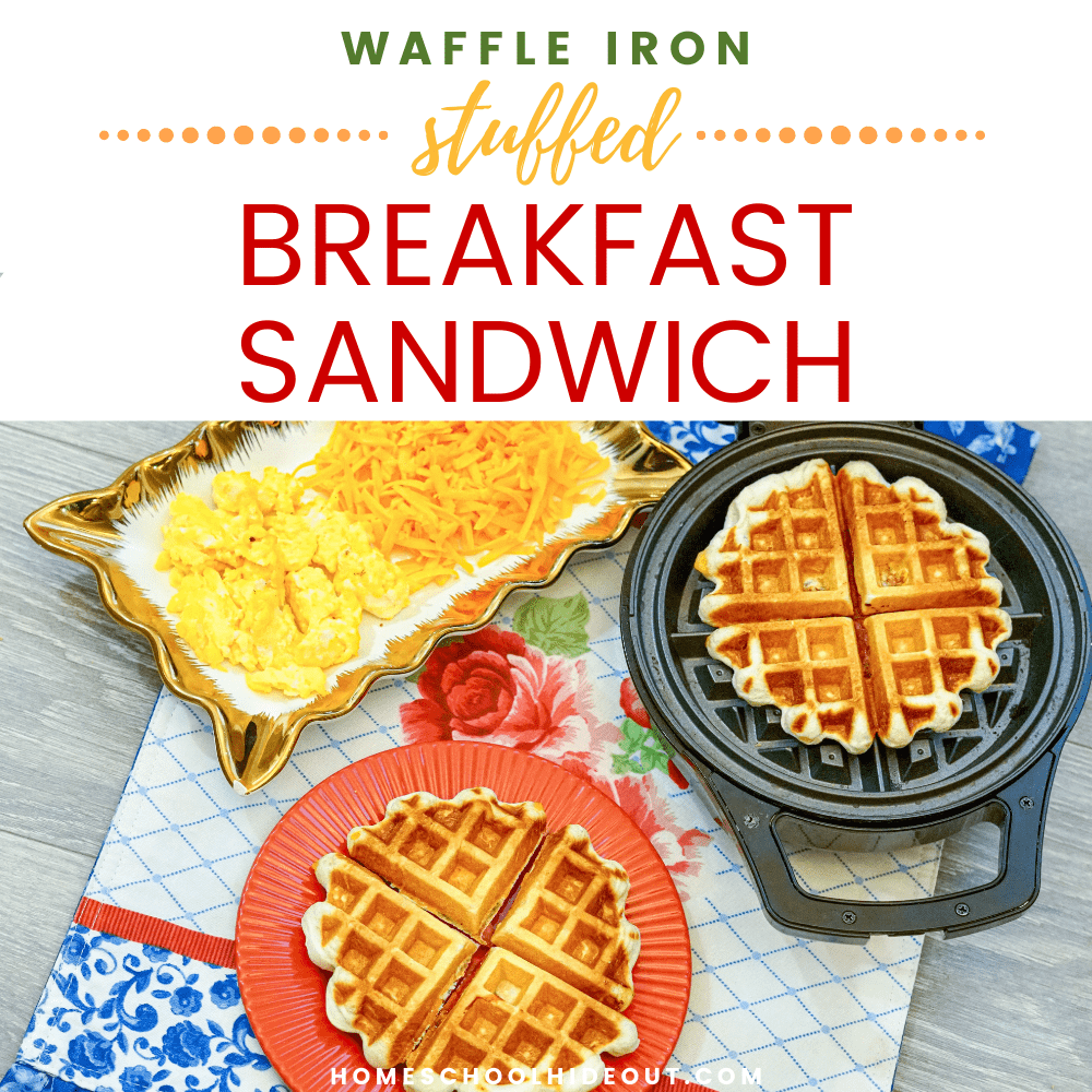 This stuffed breakfast sandwich just gave our mornings a new twist! Kids love them and I love how simple they are to whip up!