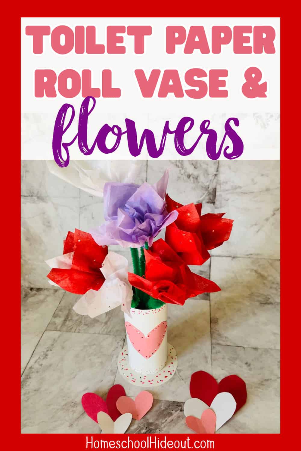 Toilet Paper Roll Flowers Vase Homeschool Hideout