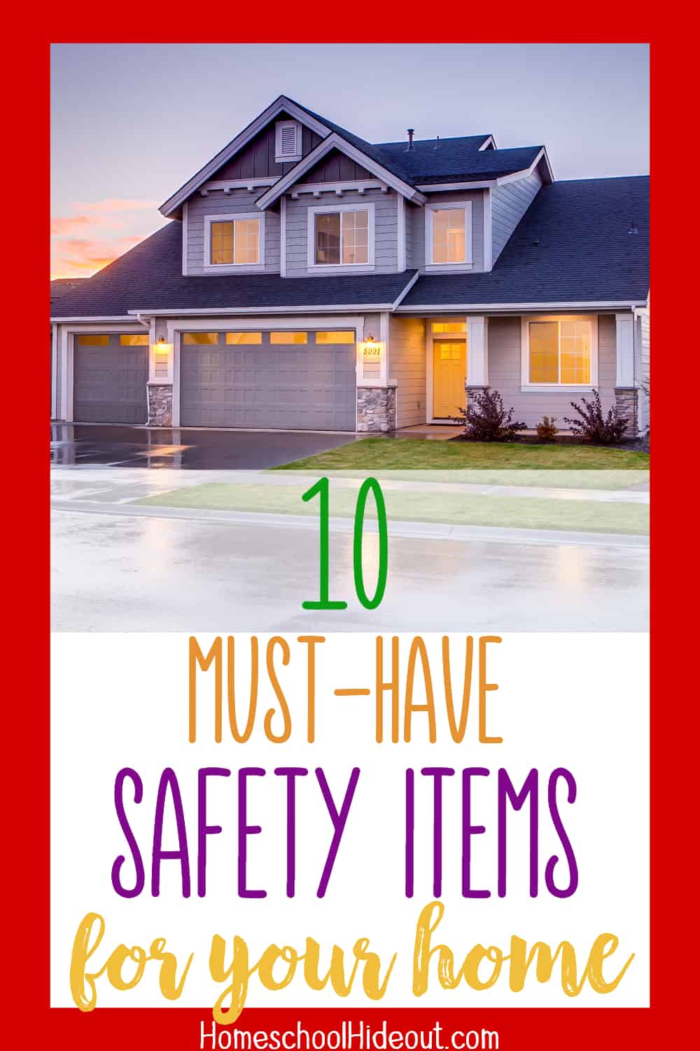I never even thought about most of these safety items every home needs! It's so important, especially #6!