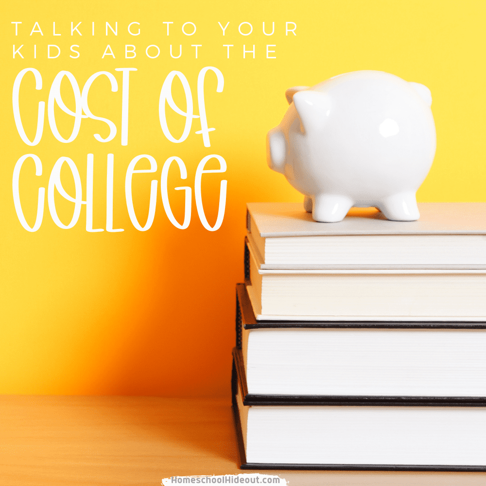 Talking to your kids about the cost of college is a MUST! I wish my parents had known these tips before sending me away.