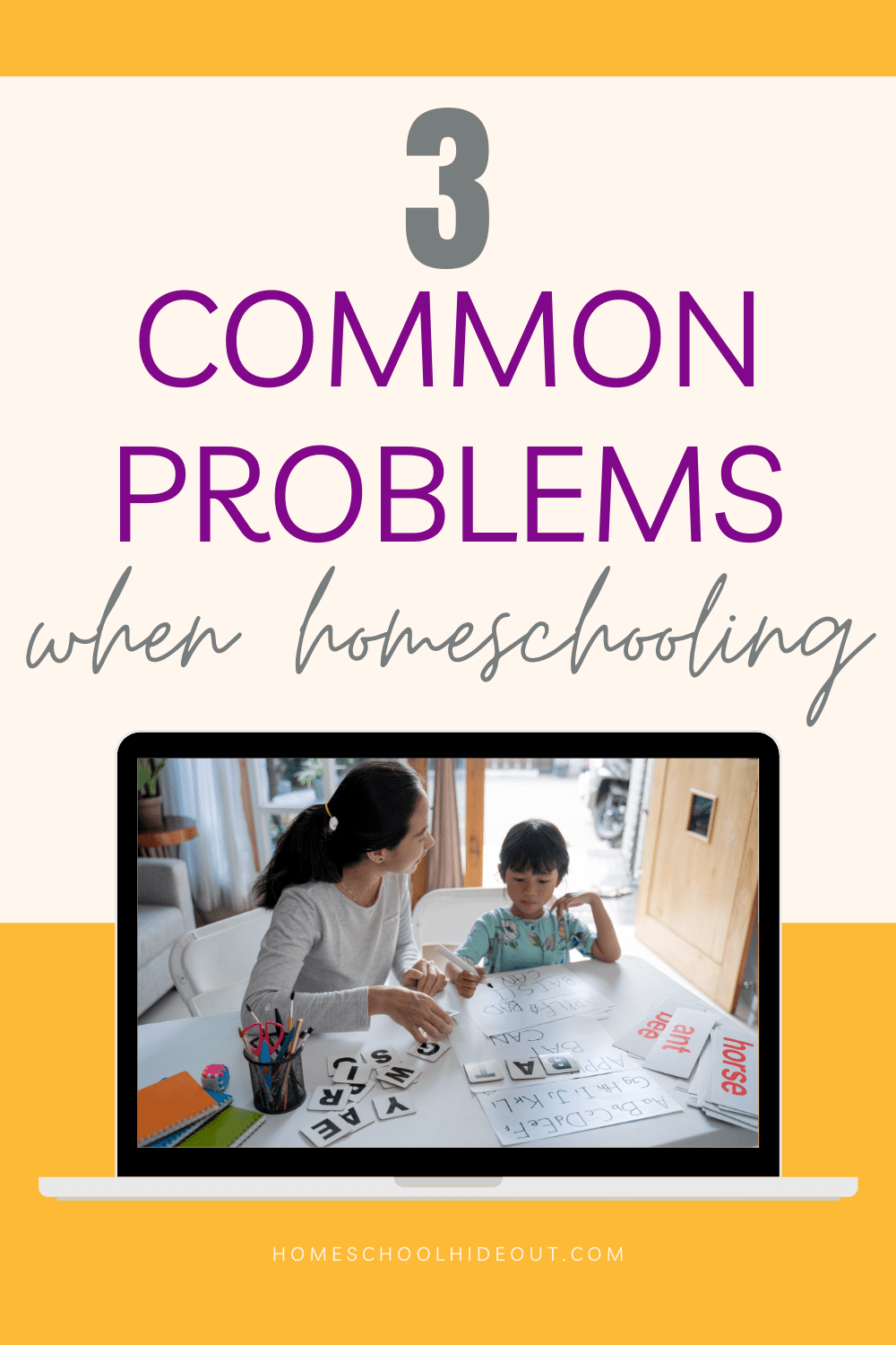 There are often problems with homeschooling but I like these ideas to keep everything going as smooth as possible!