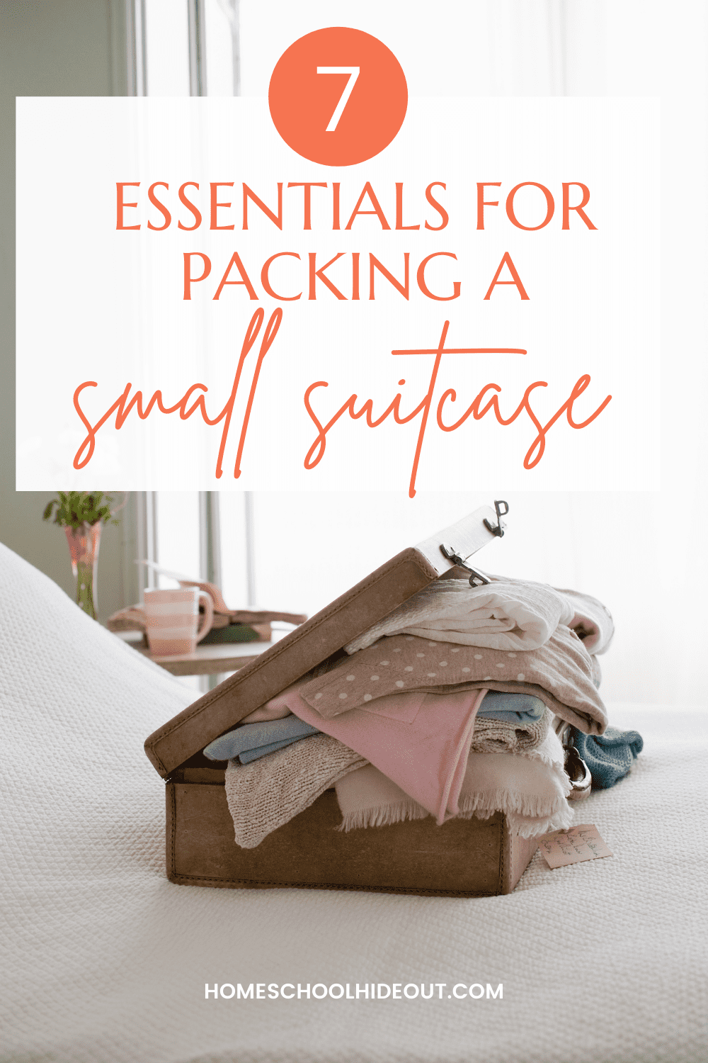 Packing a small suitcase can be challenging but this list of essentials will help you not forget anything!