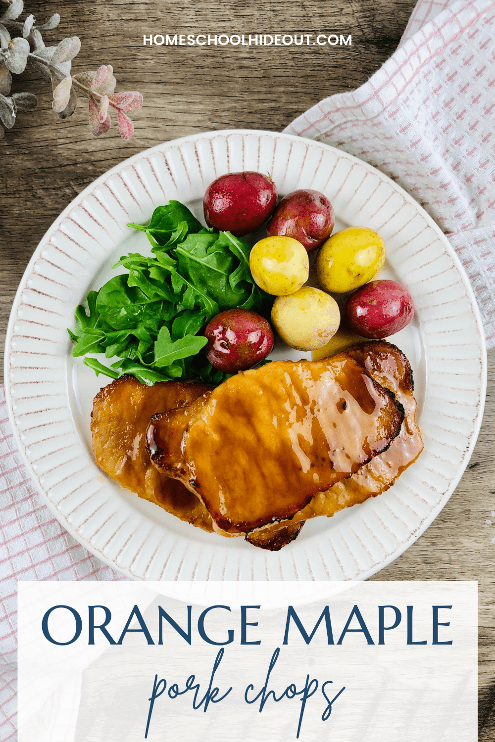 These orange maple pork chops are AH-MAZING! I've added them to our meal rotation but the kids still beg for them all the time!