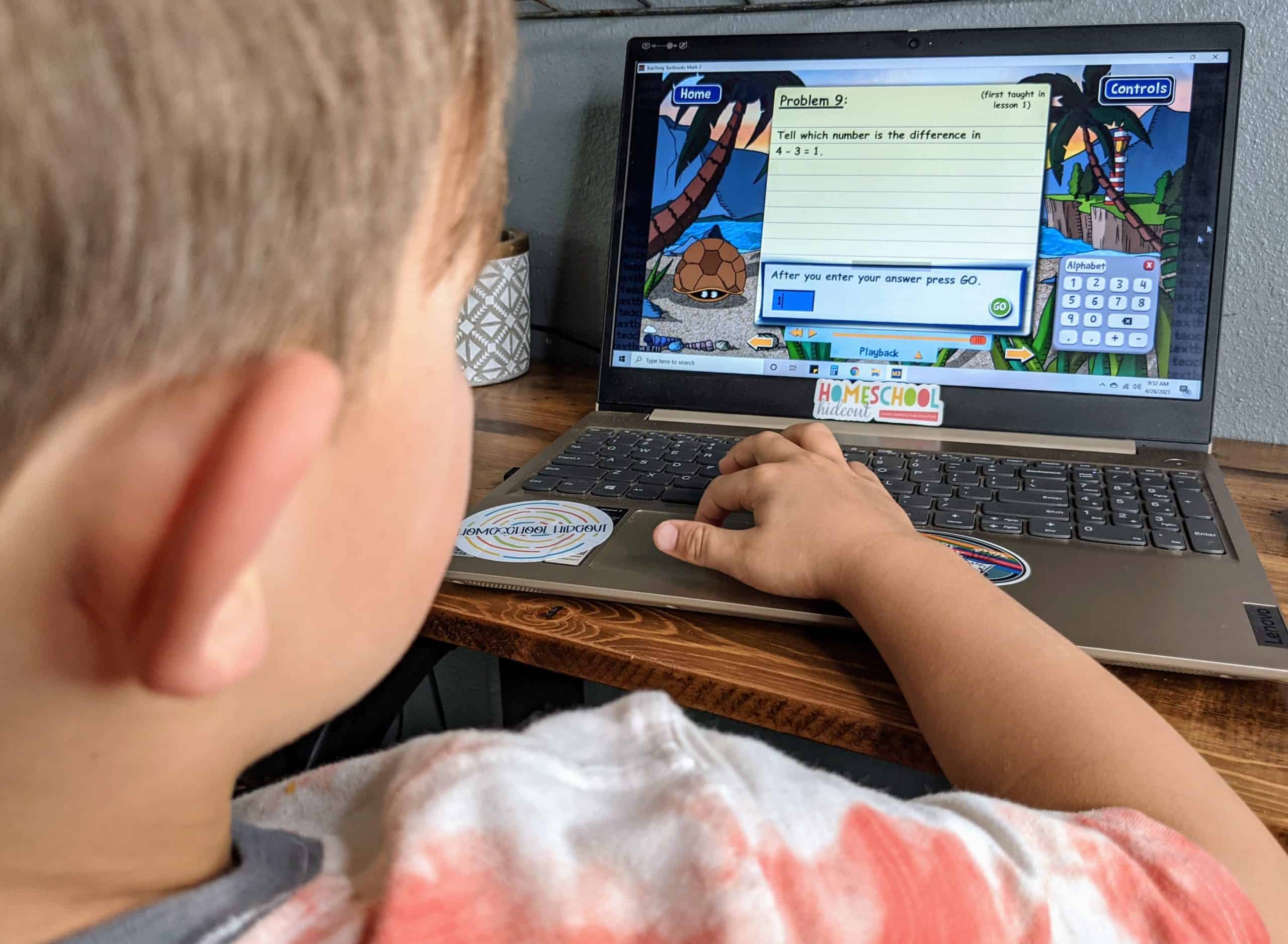 Teaching Textbooks 4.0 is more than I ever expected! Holy cow! It teaches, grades AND records our homeschool math, all while making the kids ENJOY math!