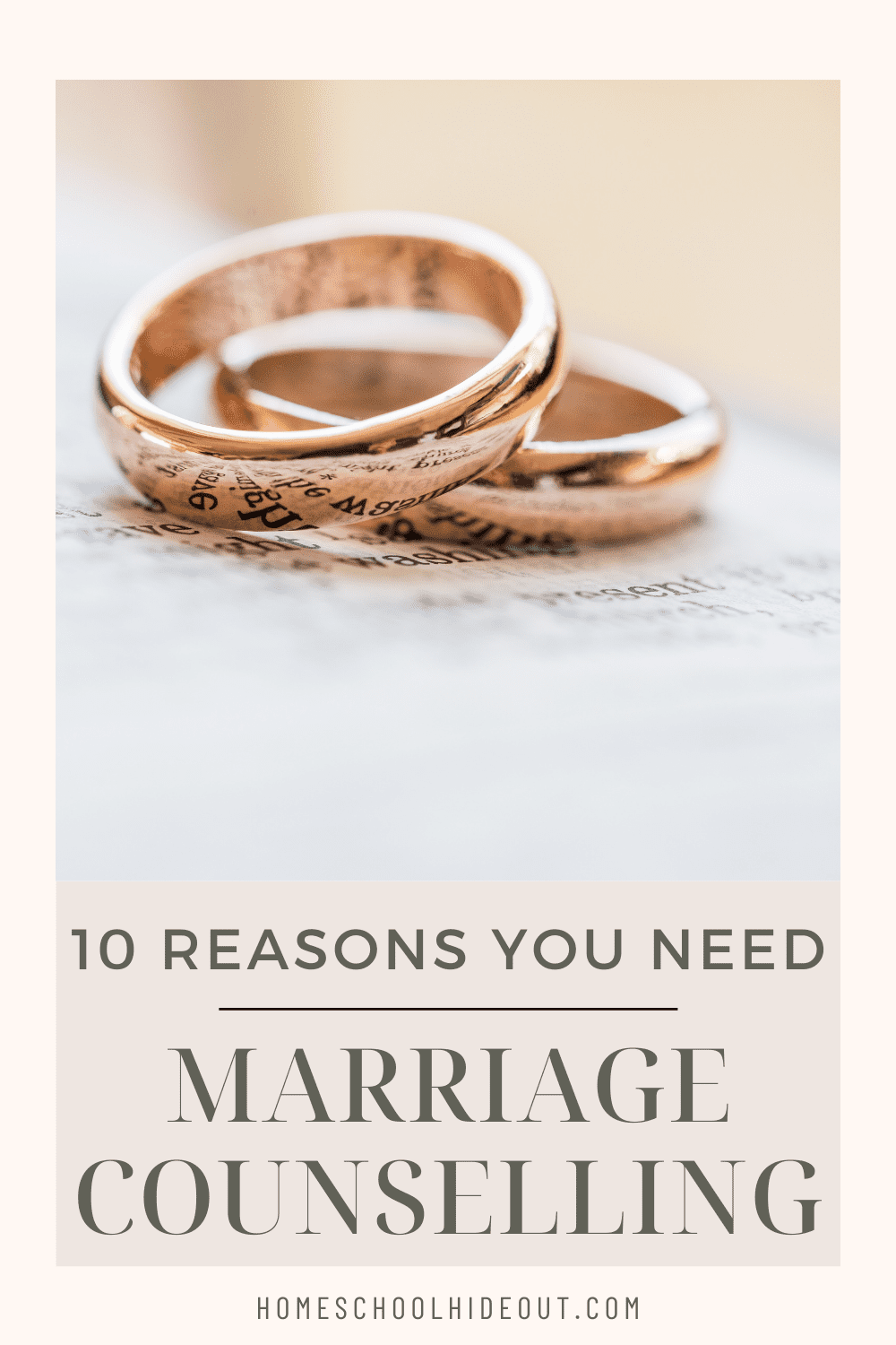 Marriage counselling can help with so many things but I never even thought of #6!