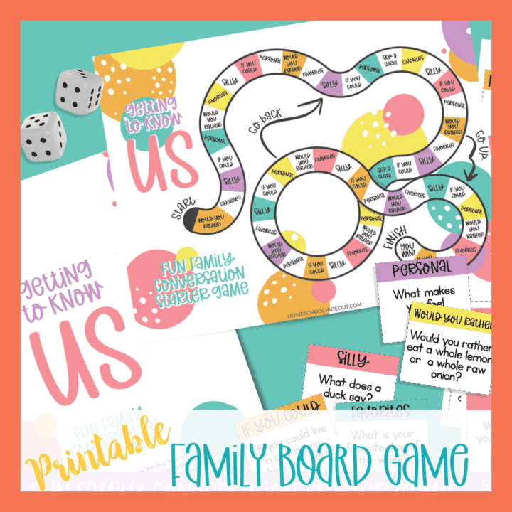 This printable board game is SO much fun and it helps you get to know your kiddos better!