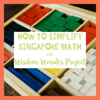 Singapore math is an amazing curriculum but it can be scary to teach! Wisdom Wonder Project can help. We love the engaging lessons and interactive activities.