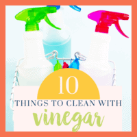 There are tons of things to clean with vinegar but this list is super handy!