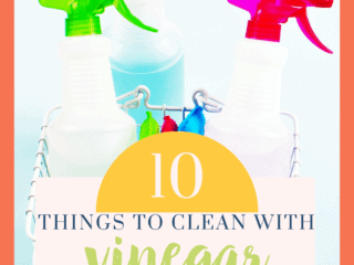 There are tons of things to clean with vinegar but this list is super handy!