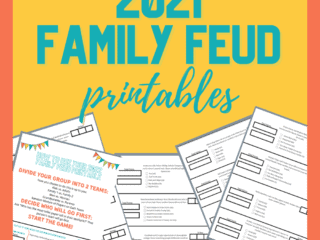 These 2021 Family Feud printables are JUST what we need for our party!
